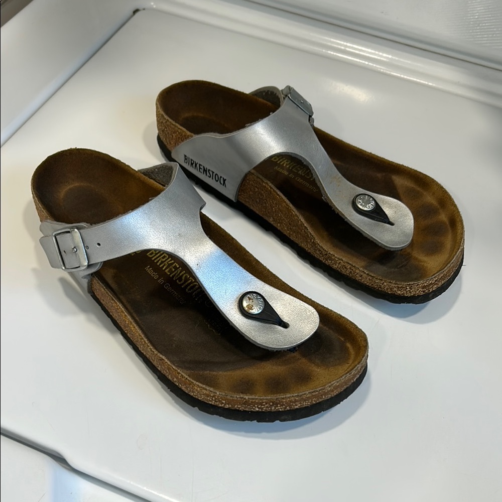 Birkenstock Silver Sandals
